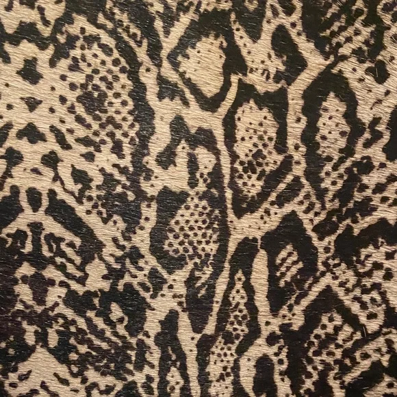 Myra Bag Black and Tan Antiquated Leather & Hairon Snake Print Bag - Picture 2 of 15